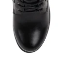 Autumn and Winter Casual PU Thick Heel Warm Retro Ladies Non-slip Wear-resistant Martin Boots