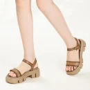 New Trend Casual Everyday Open Toe Thick Soled Women Flat Sandal