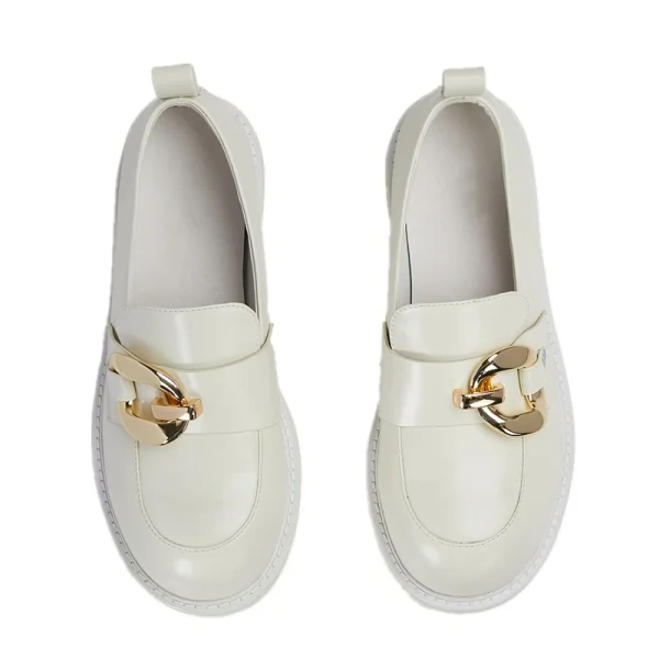 Fashion Latest Design Flat Women's Casual Walking Style Shoes Classic for Ladies Leather Oxford Dress Shoes - Image 3