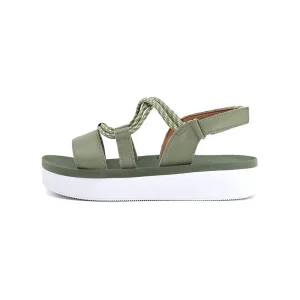 Flat Sandals Women 2025 New Green Summer Flat Shoes Fairy Wind Leather Beach Sandals