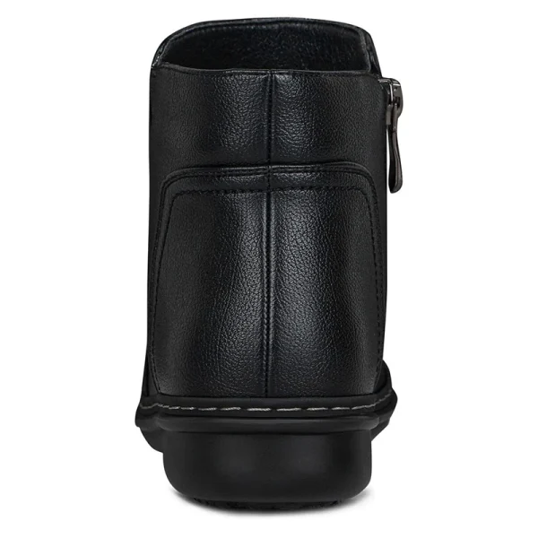 Leather Upper Winter Comfort Flat Side Side Zipper Ladies Boots - Image 5