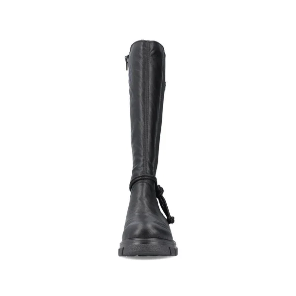 Winter Fashion New Design Black Leather Upper Boots Women's Long Boots - Image 5