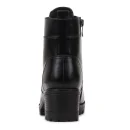 Autumn and Winter Casual PU Thick Heel Warm Retro Ladies Non-slip Wear-resistant Martin Boots