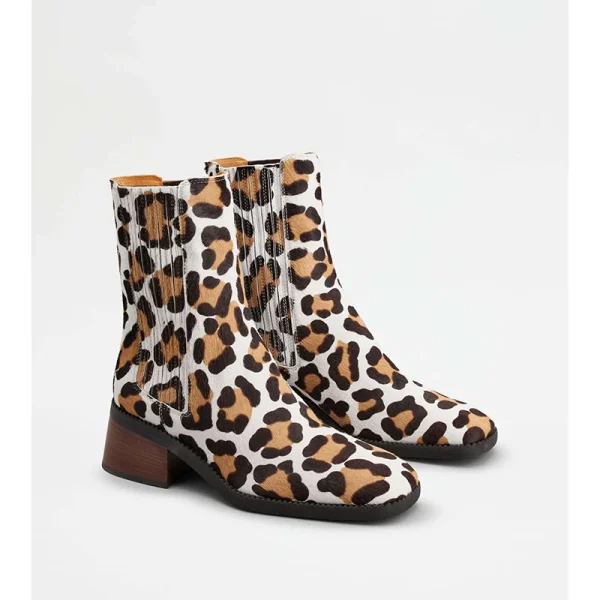 Fashion Fashion Versatile Women's PU Chelsea Ankle Boots Spring and Autumn Flat Boots - Image 3