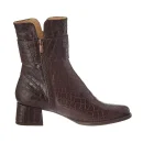 Fashion Luxury Leather with Metal Clasp Winter Women's Boots 2025 Designer Ladies Heel Shoes