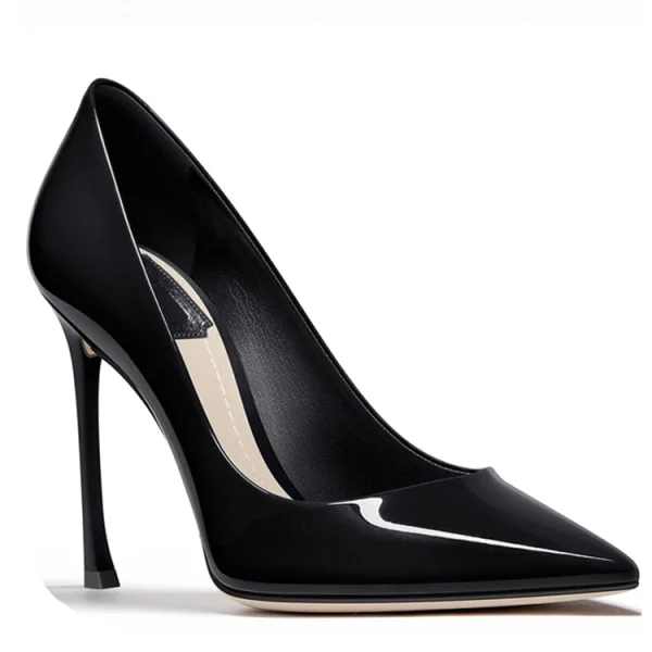 Newest Popular Fashion Office Style Style Patent Leather High Heel Pumps Women Dress Shoes - Image 6