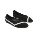 Fashion Casual Breathable Soft Soles Foldable Knit Flat Slip-on Pointed Toe Women Knit Shoes