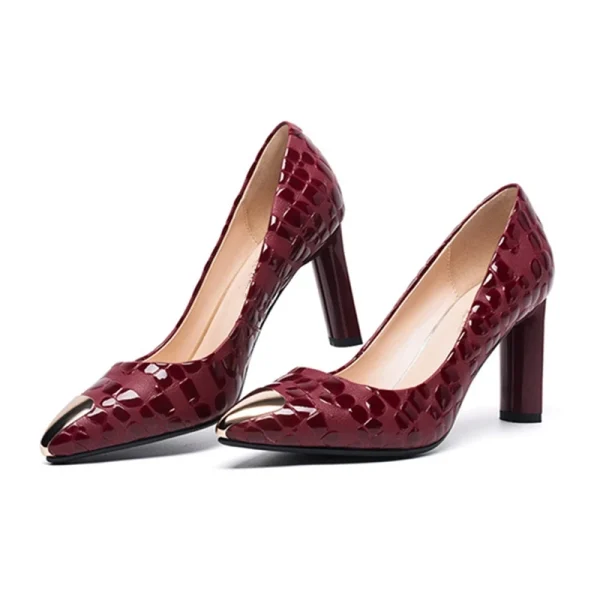 Summer Fashion New Design Arrivals Chunky High Heels Women Pumps - Image 4