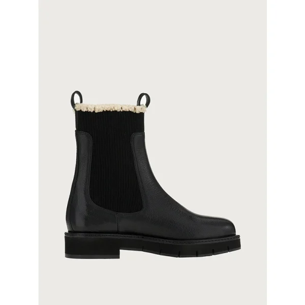 New Thick Sole Chelsea Boots Flat Nude Boots British Style All-match Women's Chelsea Boots - Image 3