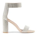 2025 Fashion New Arrivals Designer Chunky Leather Block High Heels Women Sandals Shoes
