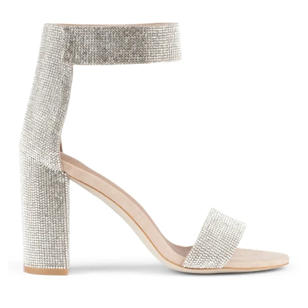 2025 Fashion New Arrivals Designer Chunky Leather Block High Heels Women Sandals Shoes - Image 5
