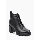 100% PU Genuine Leather Temperament Ladies High Heels Light Winter Short Boots