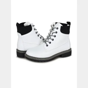 Fashion Excellent Autumn and Winter Models White Leather Upper Can Be Women's Ankle martin Boots