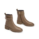 Autumn Winter  Fashion Women's  Genuine Leather Chelsea Ankle Flat Boots