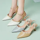 2025 New Design Straps Leather Stylish Elegant and Comfortable Women's Sandals