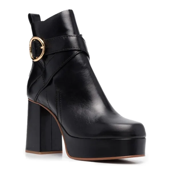 2025 New Arrive High Thick-heeled Genuine Leather Daily Life Party Dress martin Boots Shoes for Women and Ladies - Image 2