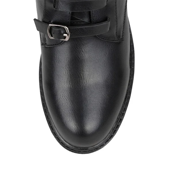 Quality Assured Autumn Winter Fashion Sexy Leather Upper Women's Ankle Boots Causal Style - Image 3