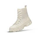 Black Trendy Women's Leather Upper Ankle Boots Fashion Winter Flat Women's Boots