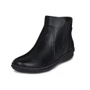 Leather Upper Winter Comfort Flat Side Side Zipper Ladies Boots