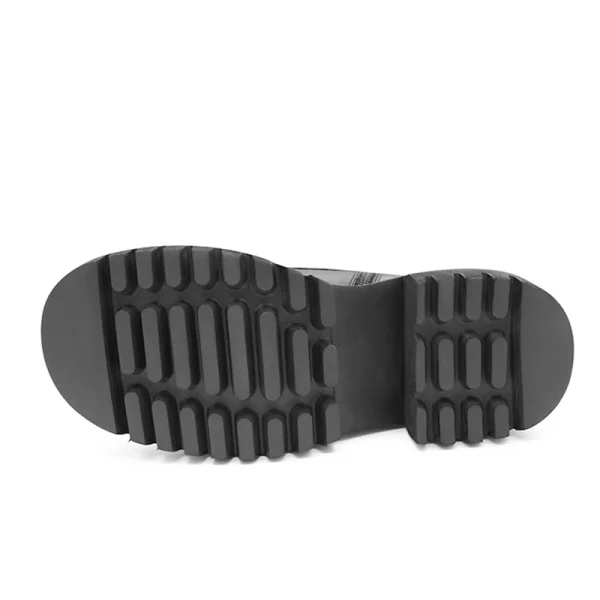 Absolute Strength Trend Modern Style Round Head Flat Bottom PU Leather Martin Boots - Image 3