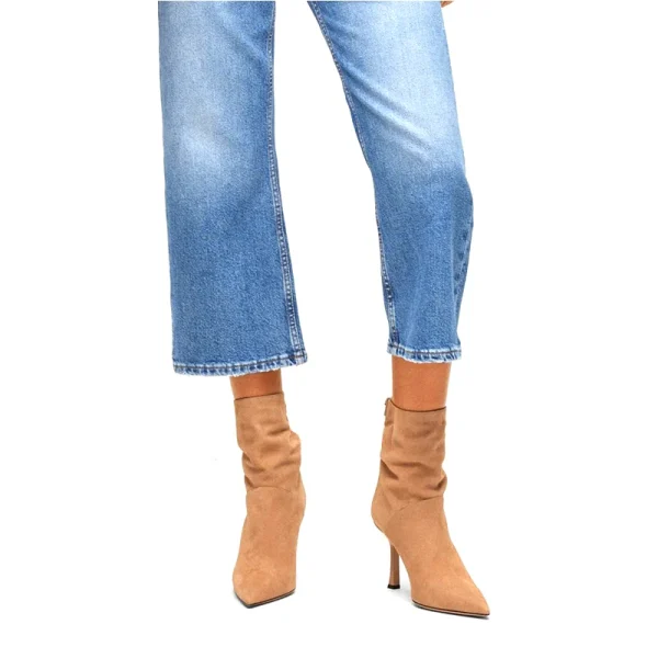 2025 New Arrival Elegant Casual Classics Stiletto Heels Pointed Toe Slip-on Women Ankle Boots Shoes - Image 5