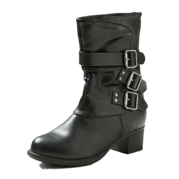 Winter Fashion High Heel Women Ankle Boots Sexy Leather Lady's Boots - Image 3