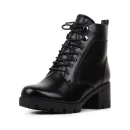 Autumn and Winter Casual PU Thick Heel Warm Retro Ladies Non-slip Wear-resistant Martin Boots