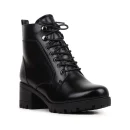 Autumn and Winter Casual PU Thick Heel Warm Retro Ladies Non-slip Wear-resistant Martin Boots