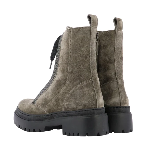 Fashion Winter New Collection Women Ankle Boots Flat Bottom Motorcycle Boots - Image 4