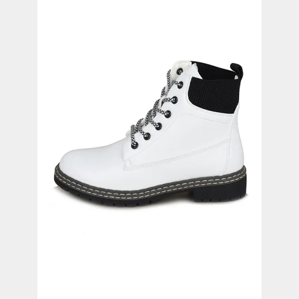 Fashion Excellent Autumn and Winter Models White Leather Upper Can Be Women's Ankle martin Boots - Image 3