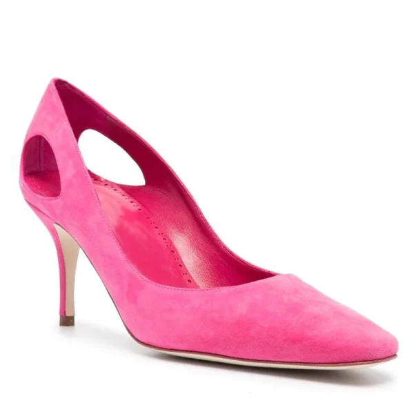 2025 New Style Support High Quality Sexy Elegance Empty Empty Pointed Toe Womens High Heel Shoes - Image 6