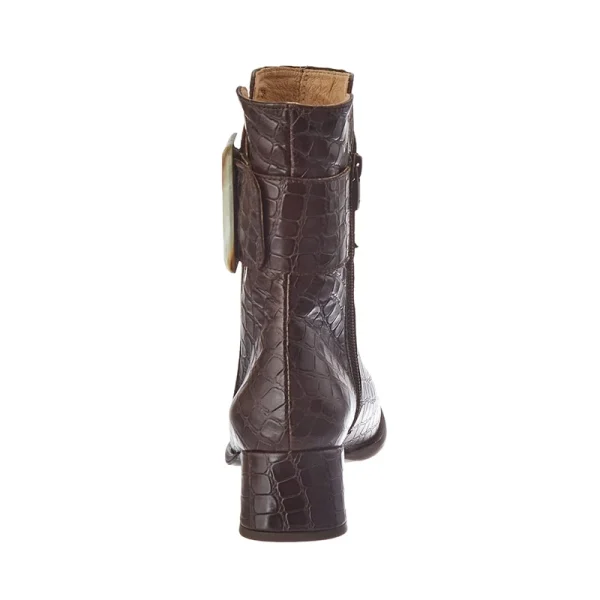 Fashion Luxury Leather with Metal Clasp Winter Women's Boots 2025 Designer Ladies Heel Shoes - Image 4