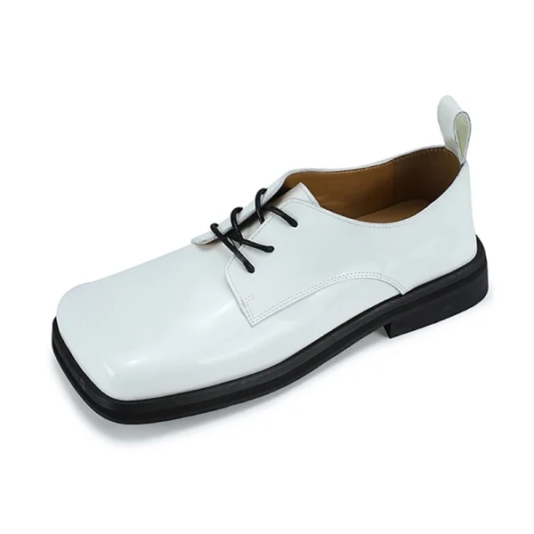 Fashion 2025 Leather Loafer Shoes for Women New Styles Ladies Black and White Flats High Quality Casual Shoes