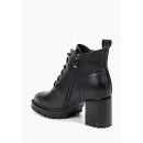 100% PU Genuine Leather Temperament Ladies High Heels Light Winter Short Boots