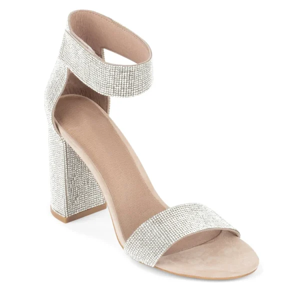 2025 Fashion New Arrivals Designer Chunky Leather Block High Heels Women Sandals Shoes - Image 6