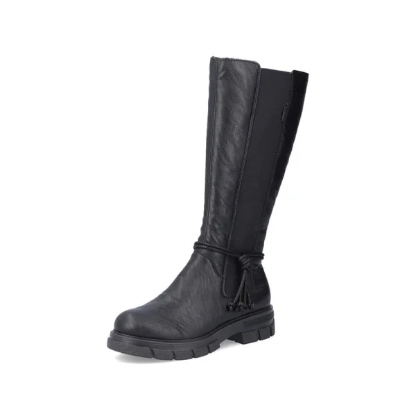 Winter Fashion New Design Black Leather Upper Boots Women's Long Boots - Image 2