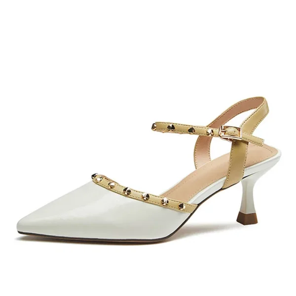 2025 New Design Straps Leather Stylish Elegant and Comfortable Women's Sandals - Image 5