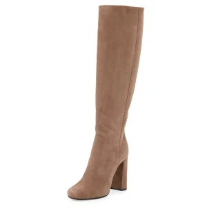 Fashion Women Real Leather Italian Shoe for Ladies Thigh Boots High Quality Leather Heels Women Knee Long Boots