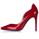 Summer Fashion Sexy Red Leather Pointed Toe Thin High Heels Women Pumps Shoes