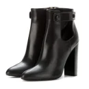 High Quality Thick High Heel Leather Women Ankle Boots Winter Classy chelsea Boots for Ladies