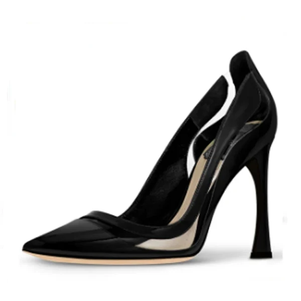 Newest Style Latest Fashion Leather High Heels Shoes for Women Pumps Designer Heels for Ladies Bride Wedding Shoe