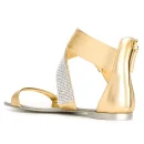 Fashion Crystal Decoration Comfortable Summer Flats Shoes Ladies Other Sandals for Women's Casual Shoes New Arrivals 2025