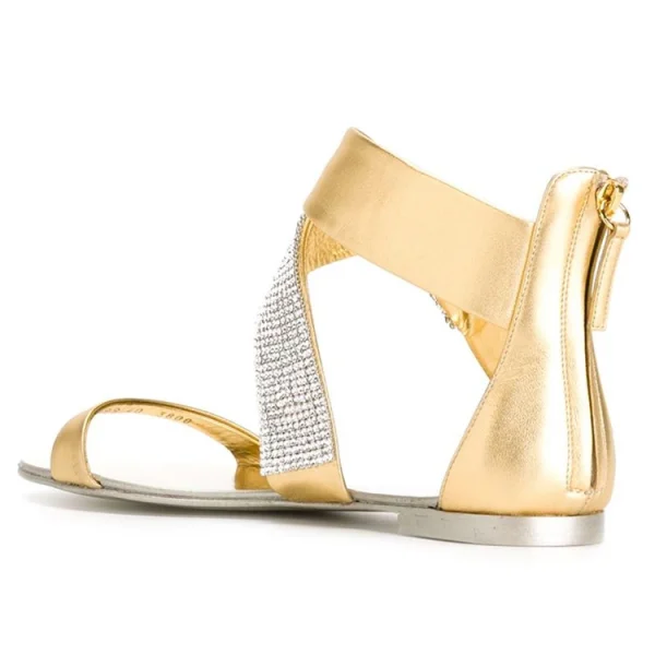 Fashion Crystal Decoration Comfortable Summer Flats Shoes Ladies Other Sandals for Women's Casual Shoes New Arrivals 2025 - Image 3