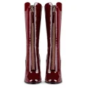 Popular Matching Fashion Apparel Hottest Design High Heel Delicate Zipper Decoration Luxurious Lady Leather Boots Waterproof