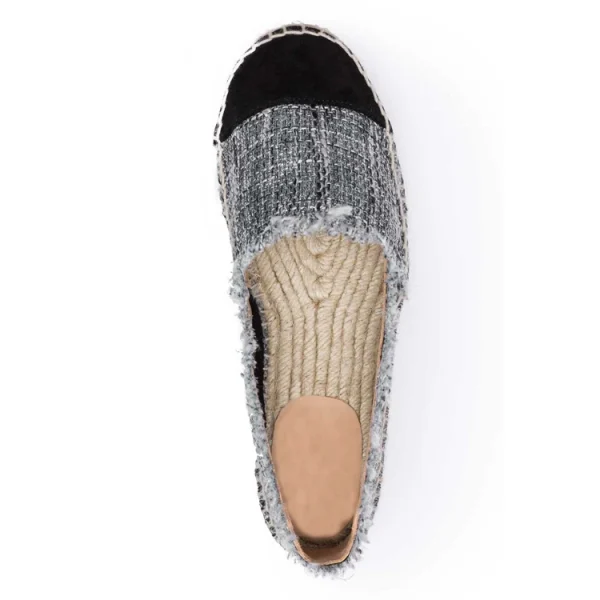 New Fashion Casual Style Espadrilles Hemp Outsole Denim Canvas Women Flat Shoes - Image 3