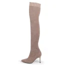 Stretch Fabric Sexy Over the Knee High Heels Christmas Winter Women Thigh High Boots