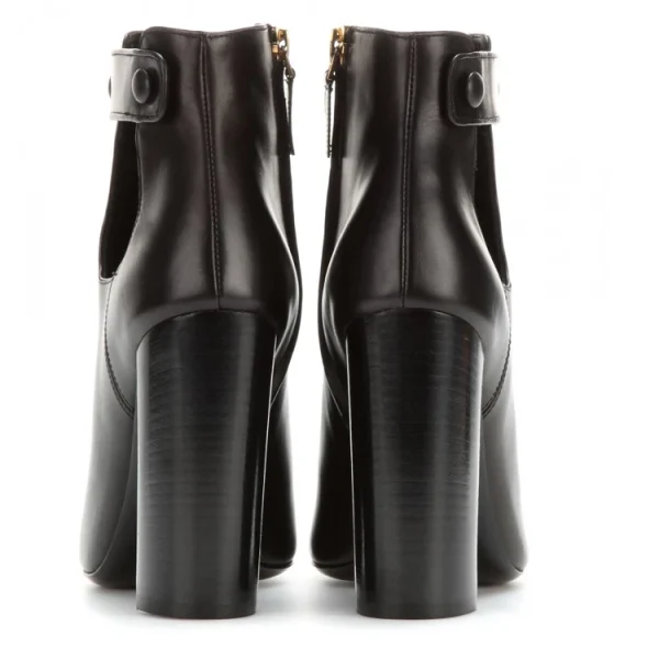 High Quality Thick High Heel Leather Women Ankle Boots Winter Classy chelsea Boots for Ladies - Image 4