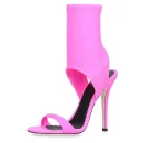 Fashion Latest Designs Sexy Neoprene Open Toe Dress Footwear High Heel Sandal Women Shoes