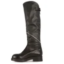 Winter Fashion Flat Designer Women Leather Hunting Boots Thigh High Knee High Boots for Ladies Snow Boots