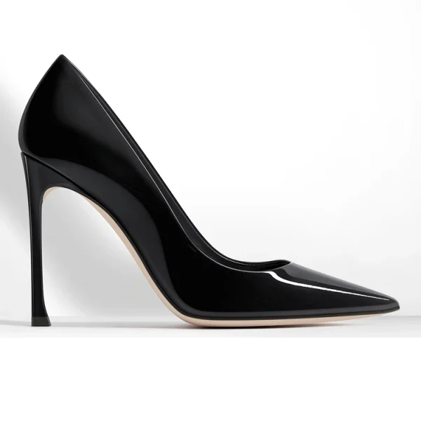 Newest Popular Fashion Office Style Style Patent Leather High Heel Pumps Women Dress Shoes - Image 4